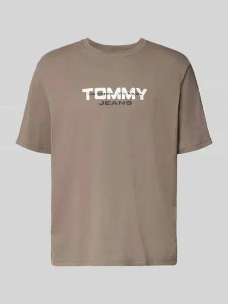 T-shirt o kroju regular fit z czystej bawełny Tommy Jeans