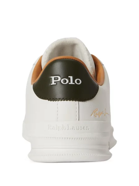 Δερμάτινο polo Polo Ralph Lauren με αυτόγραφο λευκό