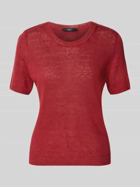 Sweter dzianinowy z czystego lnu krój regular fit model PANCONE' Weekend Max Mara