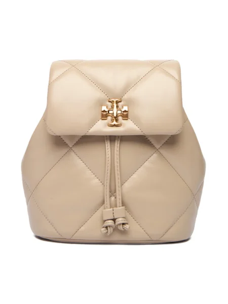 Раница Tory Burch Kira Diamond Quilt Small Bacpack Екрю