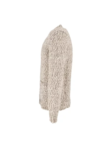Kardigan Settefili Cashmere z kaszmiru szary