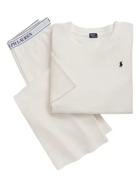 Briaunotas pusiau užtrauktukas zomšinės bokseriai Polo Ralph Lauren balta