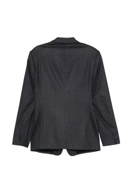 Costum Emporio Armani cu model herringbone gri