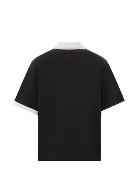Tricou polo Off-white cu autograf alb