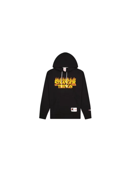 Champion x Stranger Things Hoodie Mężczyźni Bluzy i bluzy z kapturem Champion Size: M czarny