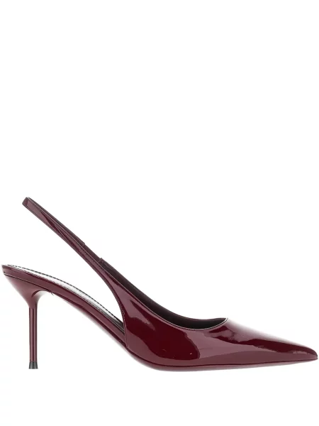 Pantofi cu toc Paris Texas slingback roșu