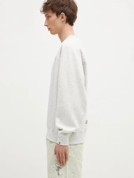 Μπλούζα AAPE Moon Face Logo γκρι