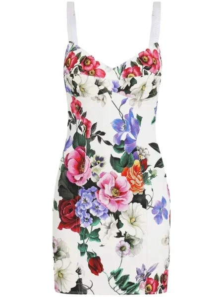 Rochie mini Dolce & Gabbana cu imagine alb