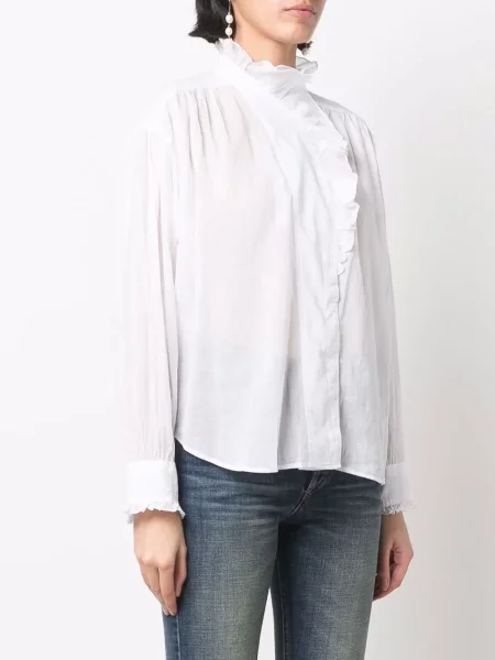 Halenka Isabel Marant Etoile s volány bílá