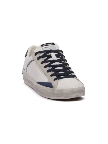 Obnosené tenisky Crime London biela