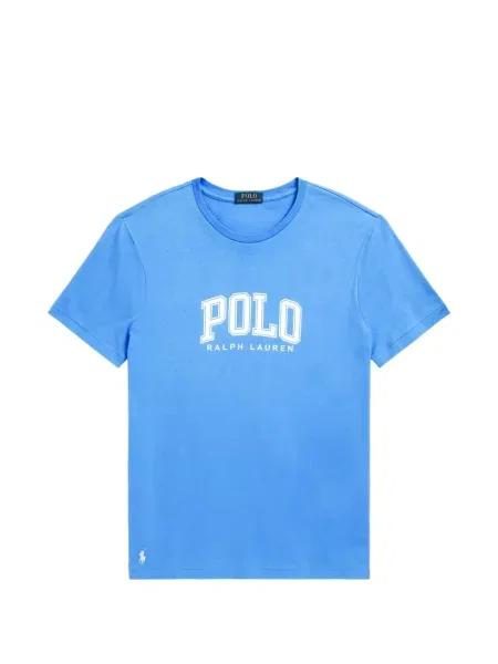 Tricou polo Polo Ralph Lauren cu glugă cu blană cu broderie roșu
