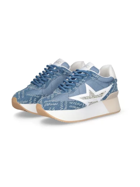Sneakersy Liu Jo zamszowe niebieskie