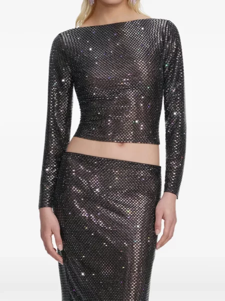 Top Self-portrait lung negru