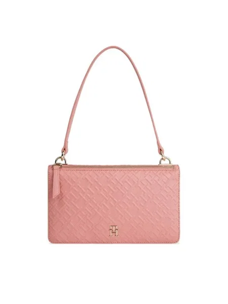 Tommy Hilfiger Geantă Th Refined Shoulder Bag Mono roz