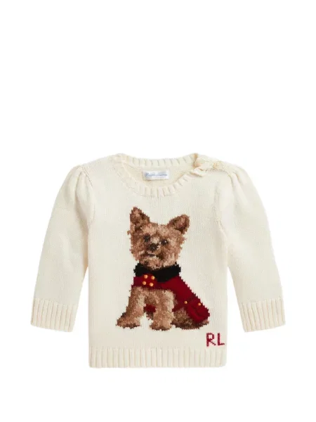 Sweter dziecięcy Polo Ralph Lauren biały