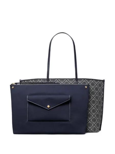 Geantă shopper Tory Burch albastru
