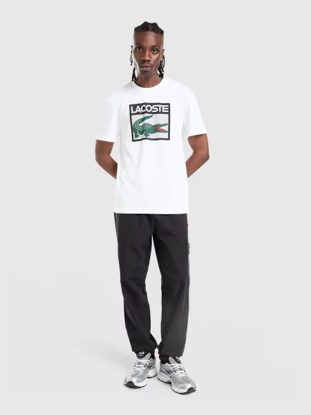 Lacoste T-Shirt Large Box biała