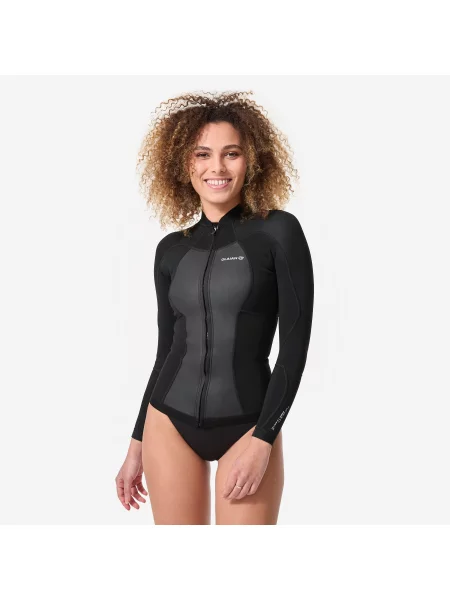 KURTKA SURFING Z NEOPRENU 15 MM czarna