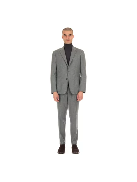 Garnitur Ermenegildo Zegna wełniany szary