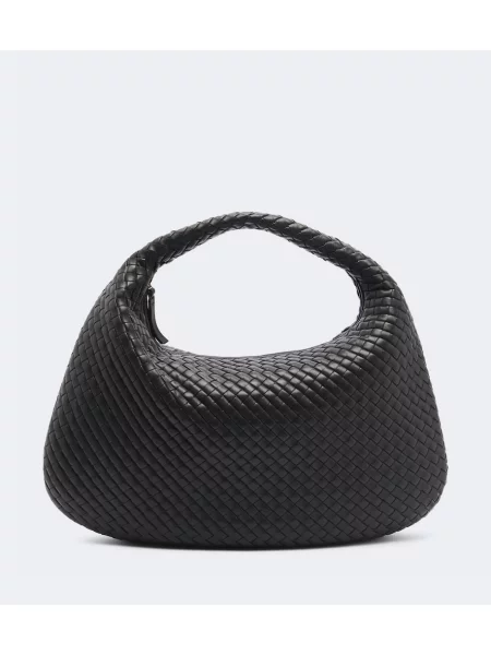 Bőr kézitáska Bottega Veneta barna