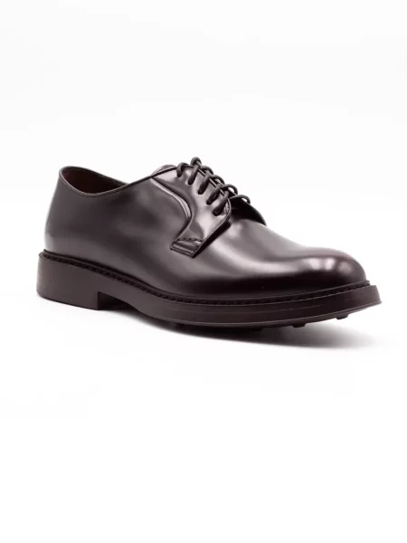 Pantofi derby Doucal's din piele roșu