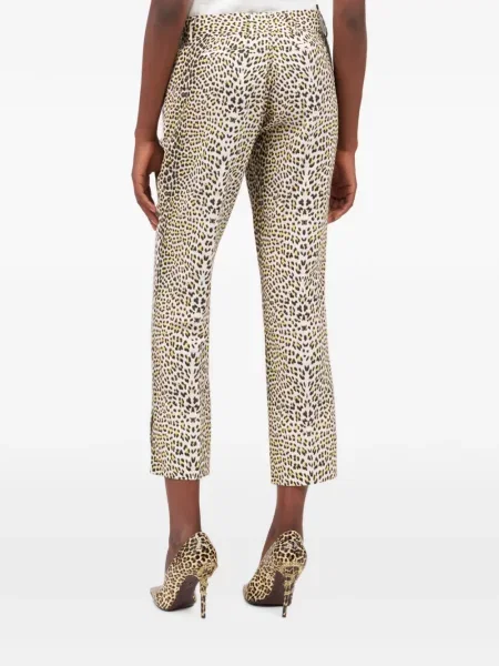 Decupat pantaloni Roberto Cavalli cu imagine cu model leopard