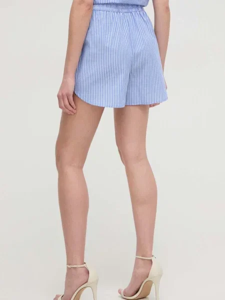 Šortky Silvian Heach vzorované high waist modré