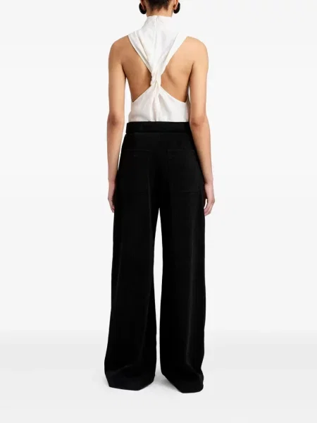 Top Proenza Schouler White Label din jacard alb