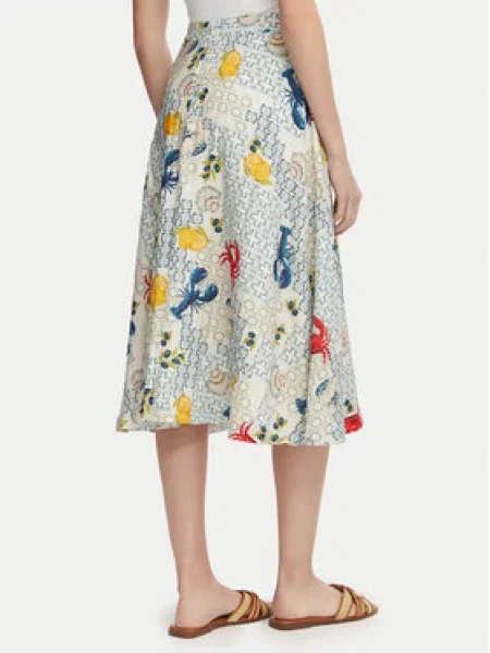 Vero Moda Szoknya Valentina Világos A-Line Fit bézs