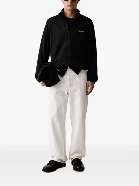 Плетена жилетка Armani Exchange с принт черно