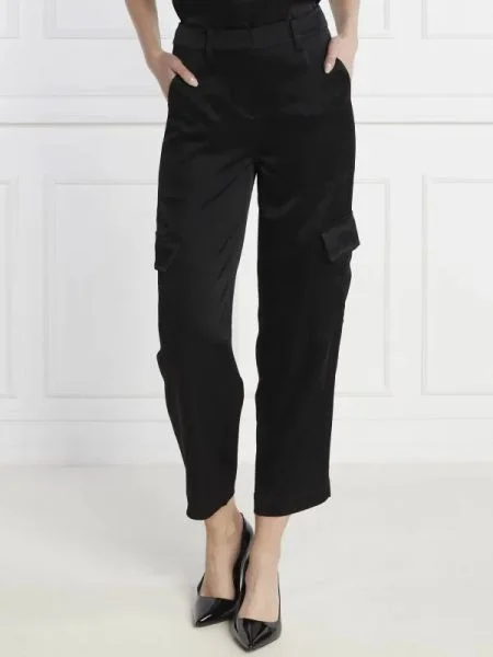 Michael Kors Pantaloni SATIN CARGO PANT negru