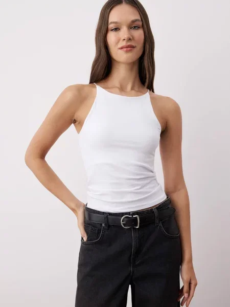 Trendyol Top negru alb