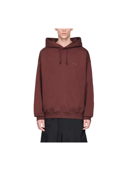 Bluza z kapturem Adidas frotte brązowa