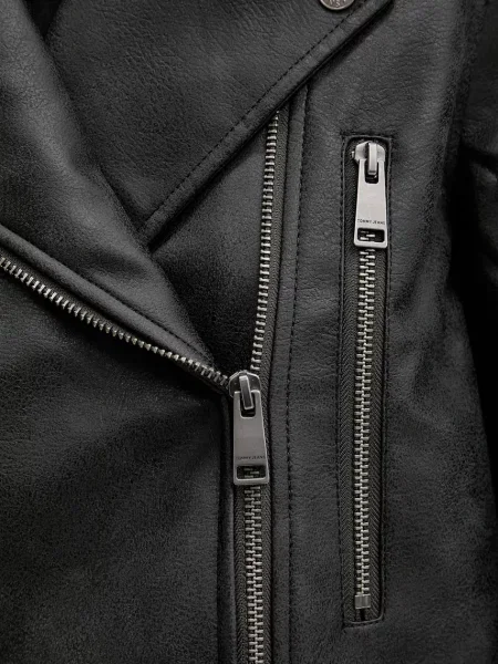 Tommy Jeans Рокерско яке черно