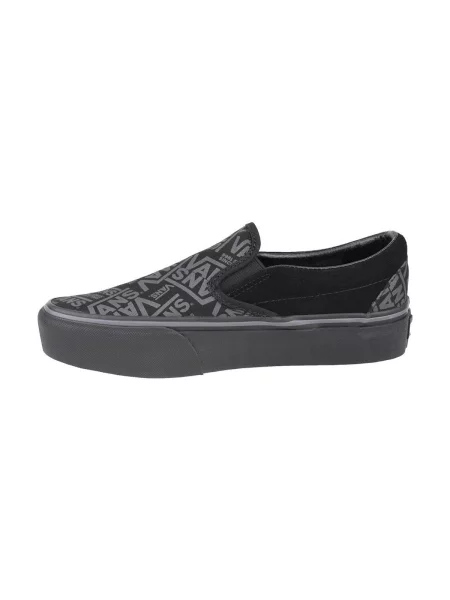 Platform talpú klasszikus slip on félcipő Vans szürke
