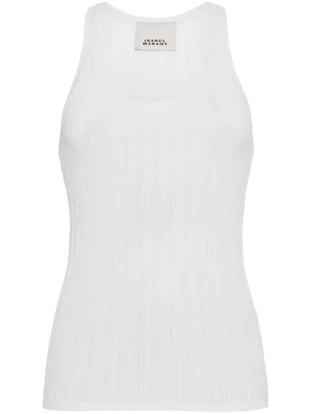 Top Isabel Marant tricotate alb