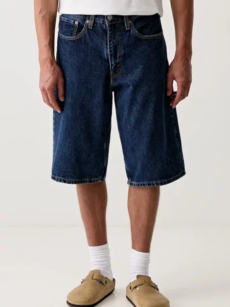 Levi's pantaloni scurți pentru femei din denim BAGGY albastru
