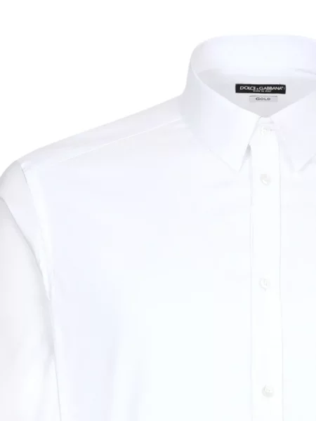 Ilgas marškiniai Dolce & Gabbana poplinas balta