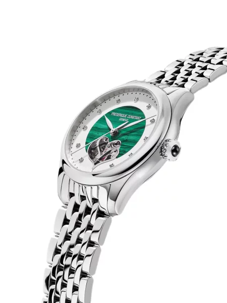 Ceas Frederique Constant cu motiv cu inimi verde