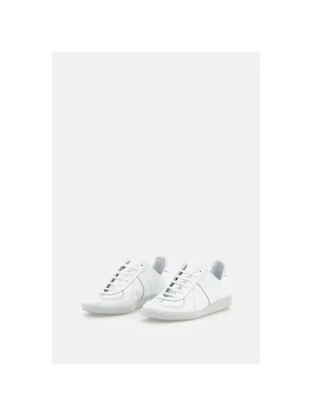 Sneakersy Kaptain Sunshine skórzane bez podszewki białe