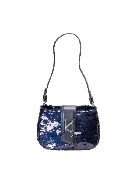 Torebka hobo Karl Lagerfeld niebieska