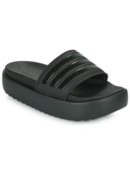 Platform talpú papucs Adidas fekete