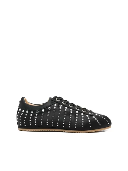 Satynowe sneakersy Mach & Mach czarne