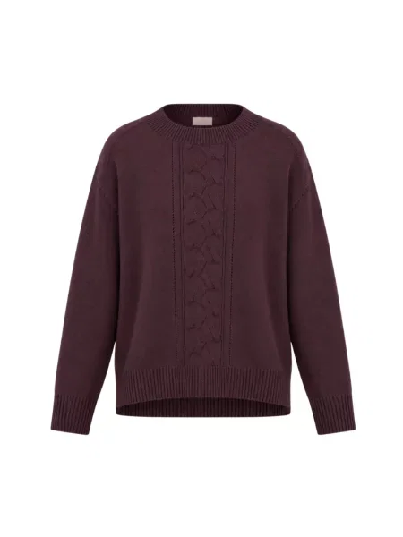 Sweter Marella wełniany fioletowy