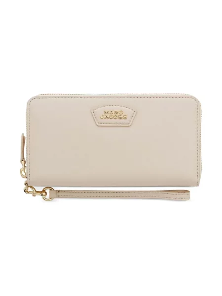Portfel Marc Jacobs skórzany biały