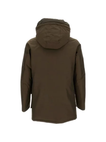 Geacă parka Woolrich cu glugă verde