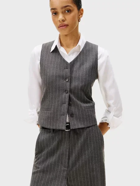 Смугастий жилет Tommy Hilfiger сірий