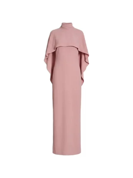 Rochie maxi Alberta Ferretti cu legături roz