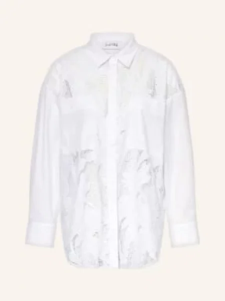 Joseph Ribkoff Bluzka Koszulowa Z Mieszanki Materiałów weiss biała