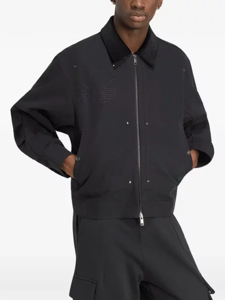 Geacă Adidas cu model floral din dantelă negru